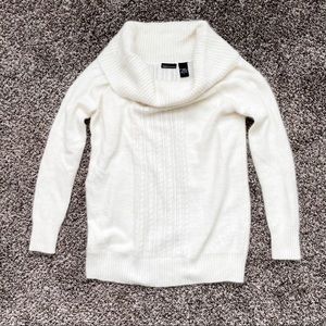 Angora Cowl-Neck Sweater Top
